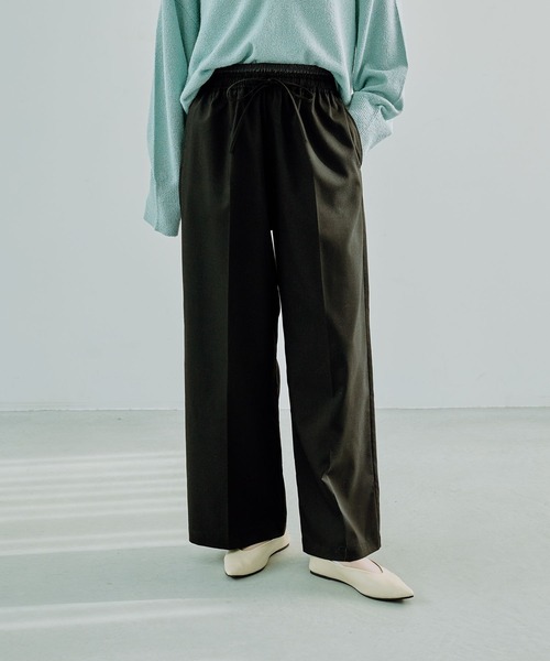 LEPSIM(レプシィム)の「Wウエストイージーパンツ 289238(その他パンツ・レディース・グレー系その他/ブラック/ベージュ/グレー・FREE)」の2枚目の写真