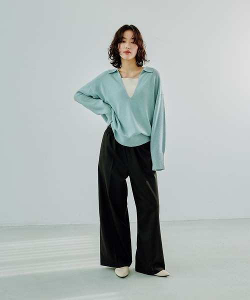 LEPSIM(レプシィム)の「Wウエストイージーパンツ 289238(その他パンツ・レディース・グレー系その他/ブラック/ベージュ/グレー・FREE)」の22枚目の写真