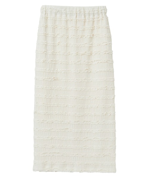 GeeRA（ジーラ）の「すっきり華奢見え！ジャガードレースタイトスカート（スカート・レディース・ブラック/アイボリー/チャコール・LARGE/X-LARGE/MEDIUM/SMALL）」の14枚目の写真