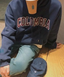 NOWLE | 【NOWLE】COLUMBIA ワッペン刺繍 裏起毛 プルオーバー パーカー(パーカー)