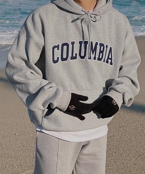 NOWLE(ノウル)の「【NOWLE】COLUMBIA ワッペン刺繍 裏起毛 プルオーバー パーカー(パーカー・メンズ・グレー/ネイビー・MEDIUM/LARGE/X-LARGE)」の2枚目の写真