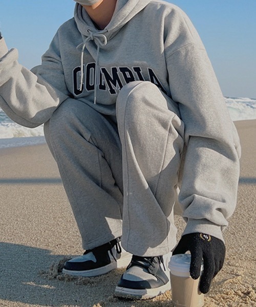 NOWLE(ノウル)の「【NOWLE】COLUMBIA ワッペン刺繍 裏起毛 プルオーバー パーカー(パーカー・メンズ・グレー/ネイビー・MEDIUM/LARGE/X-LARGE)」の3枚目の写真