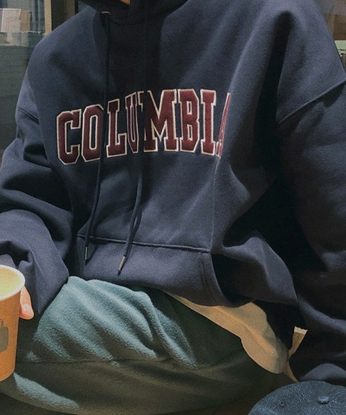 NOWLE(ノウル)の「【NOWLE】COLUMBIA ワッペン刺繍 裏起毛 プルオーバー パーカー(パーカー・メンズ・グレー/ネイビー・MEDIUM/LARGE/X-LARGE)」の21枚目の写真