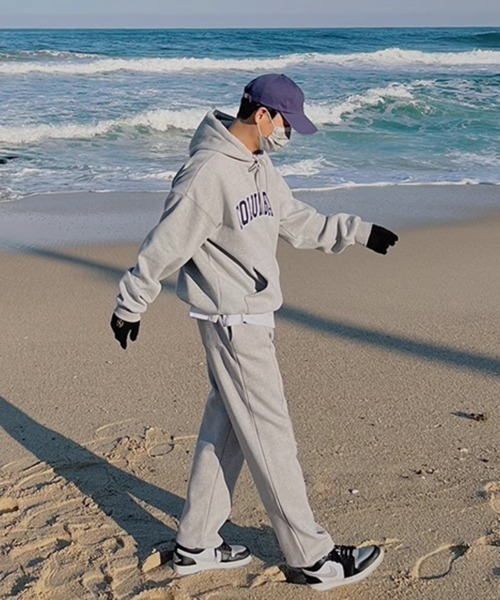 NOWLE(ノウル)の「【NOWLE】COLUMBIA ワッペン刺繍 裏起毛 プルオーバー パーカー(パーカー・メンズ・グレー/ネイビー・MEDIUM/LARGE/X-LARGE)」の6枚目の写真