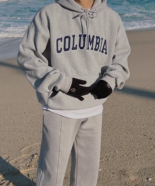 NOWLE(ノウル)の「【NOWLE】COLUMBIA ワッペン刺繍 裏起毛 プルオーバー パーカー(パーカー・メンズ・グレー/ネイビー・MEDIUM/LARGE/X-LARGE)」の10枚目の写真