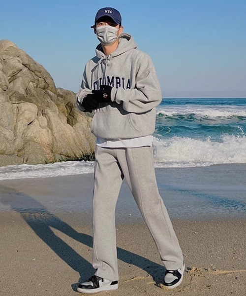 NOWLE(ノウル)の「【NOWLE】COLUMBIA ワッペン刺繍 裏起毛 プルオーバー パーカー(パーカー・メンズ・グレー/ネイビー・MEDIUM/LARGE/X-LARGE)」の11枚目の写真