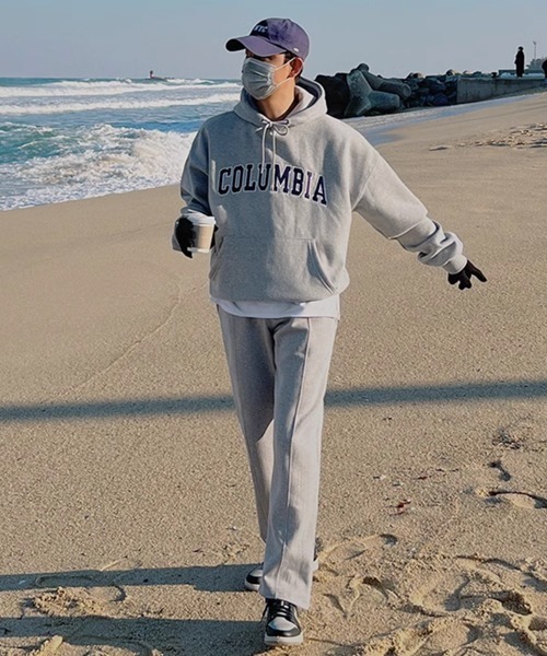 NOWLE(ノウル)の「【NOWLE】COLUMBIA ワッペン刺繍 裏起毛 プルオーバー パーカー(パーカー・メンズ・グレー/ネイビー・MEDIUM/LARGE/X-LARGE)」の14枚目の写真