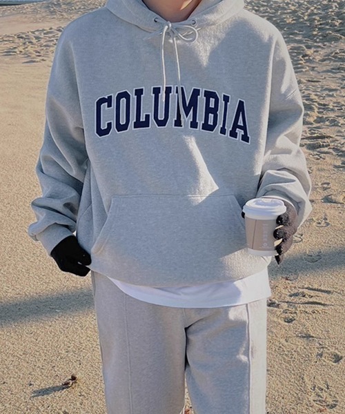 NOWLE(ノウル)の「【NOWLE】COLUMBIA ワッペン刺繍 裏起毛 プルオーバー パーカー(パーカー・メンズ・グレー/ネイビー・MEDIUM/LARGE/X-LARGE)」の15枚目の写真