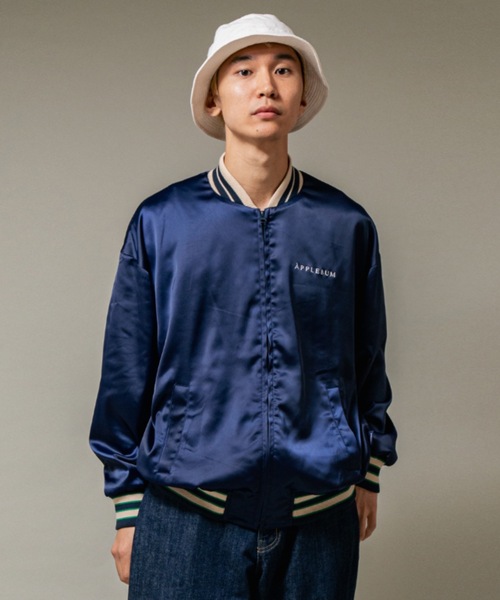 APPLEBUM(アップルバム)の「Spring Stadium Jacket(ブルゾン・メンズ・ブラック/ネイビー・X-LARGE/LARGE/MEDIUM)」の2枚目の写真