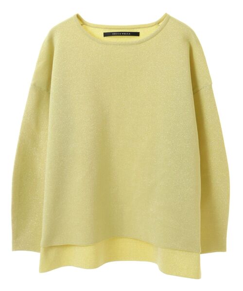 YECCA VECCA(イェッカヴェッカ)の「ラメニット(ニット/セーター・レディース・グレイッシュベージュ/ブルー/ラベンダー/イエロー・FREE)」の14枚目の写真