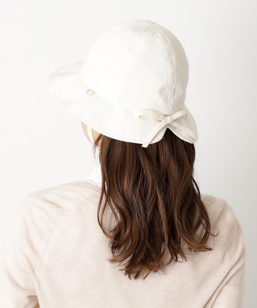 【美品】coeur リボン STRW ハット シンプルリボンのストローハット | Cherry Sugar