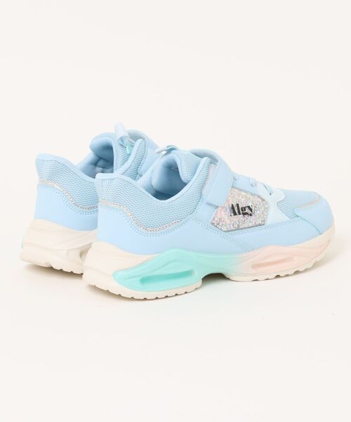 algy（アルジー）の「ALGY / ラメ入り カラー ボリュームスニーカー（スニーカー・キッズ・サックスブルー/ブラック/ホワイト・24.0cm/23.0cm/22.0cm/21.0cm/20.0cm）」の4枚目の写真