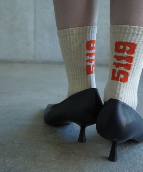 G.V.G.V.（ジーヴィージーヴィー）の「NUMBERING SOCKS（ソックス/靴下・レディース・ベージュ/ホワイト・M/L）」の7枚目の写真