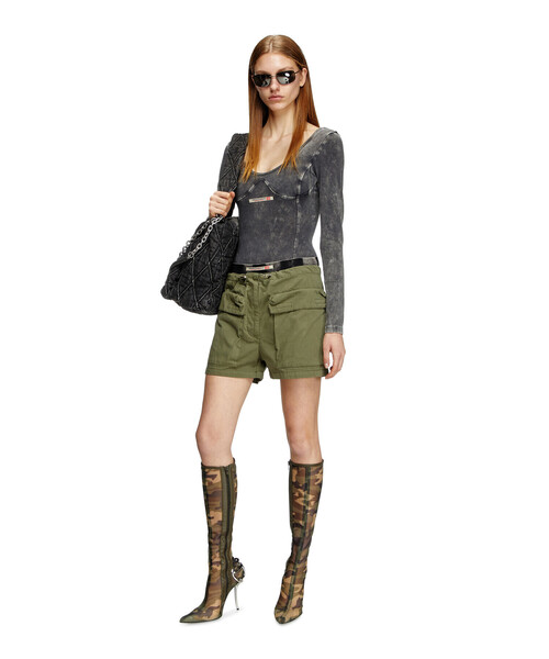 DIESEL（ディーゼル）の「ウィメンズ ショートパンツ S-ENESIS（その他パンツ・レディース・グリーン・40/42/44/38）」の3枚目の写真