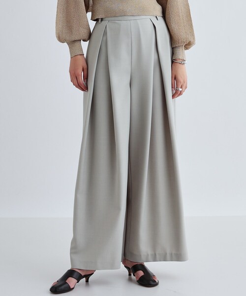 GALLEST（ギャレスト）の「タックワイドパンツ（その他パンツ・レディース・ダークグレー/ベージュ・36/38/40）」の6枚目の写真