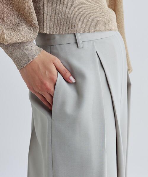 GALLEST（ギャレスト）の「タックワイドパンツ（その他パンツ・レディース・ダークグレー/ベージュ・36/38/40）」の9枚目の写真