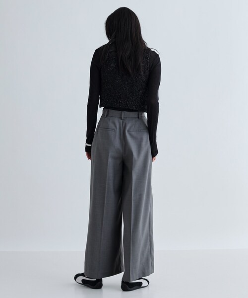GALLEST（ギャレスト）の「タックワイドパンツ（その他パンツ・レディース・ダークグレー/ベージュ・36/38/40）」の12枚目の写真