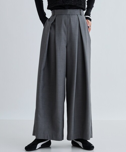 GALLEST（ギャレスト）の「タックワイドパンツ（その他パンツ・レディース・ダークグレー/ベージュ・36/38/40）」の13枚目の写真