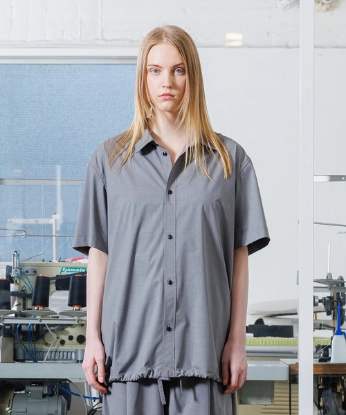VOAAOV(ヴォアーブ)の「【VOAAOV】T/R TYPEWRITER Short Sleeve Shirt(シャツ/ブラウス・メンズ・チャコールグレー/グレー/ブラック・2/1)」の3枚目の写真