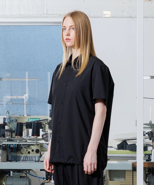 VOAAOV(ヴォアーブ)の「【VOAAOV】T/R TYPEWRITER Short Sleeve Shirt(シャツ/ブラウス・メンズ・チャコールグレー/グレー/ブラック・2/1)」の4枚目の写真