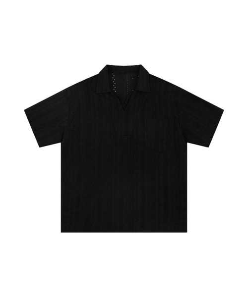 aimoha(アイモハ)の「【aimoha neo】Essential Tone Relaxed Shirt (SS)(シャツ/ブラウス・メンズ・ホワイト/ブラック・MEDIUM/LARGE/X-LARGE/XX-LARGE)」の1枚目の写真