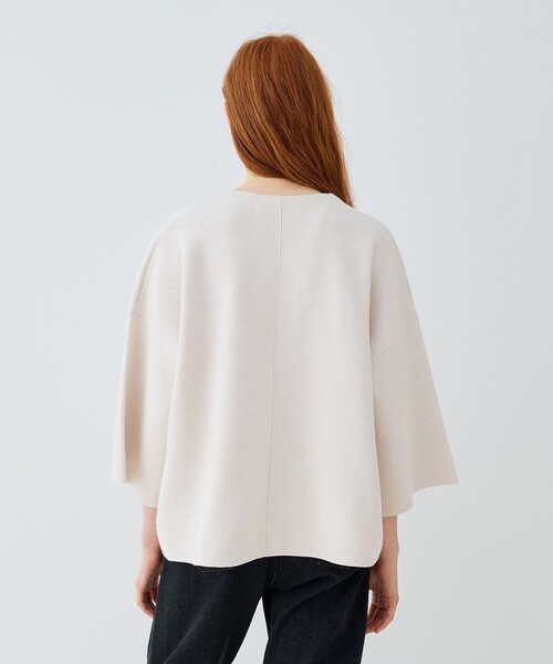 セール】ミラノリブ ノーカラージャケット（ノーカラージャケット