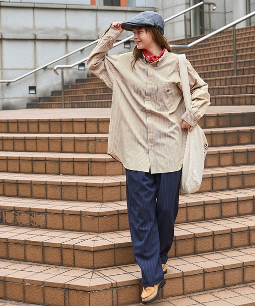 MONO-MART LADY'S(モノマートレディース)の「長袖シャツ(シャツ/ブラウス・レディース・オレンジ・M)」の9枚目の写真