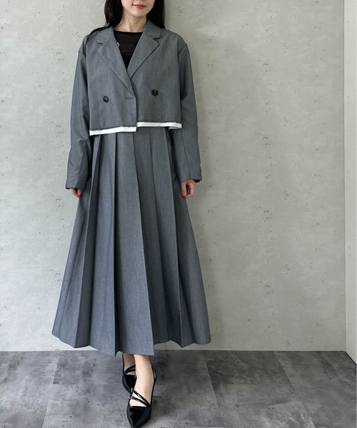 Per sist ence(パーシエンス)の「TRツイルプリーツスカート(スカート・レディース・チャコールグレー/ライトグレー/ブラック/キャメル・FREE)」の19枚目の写真