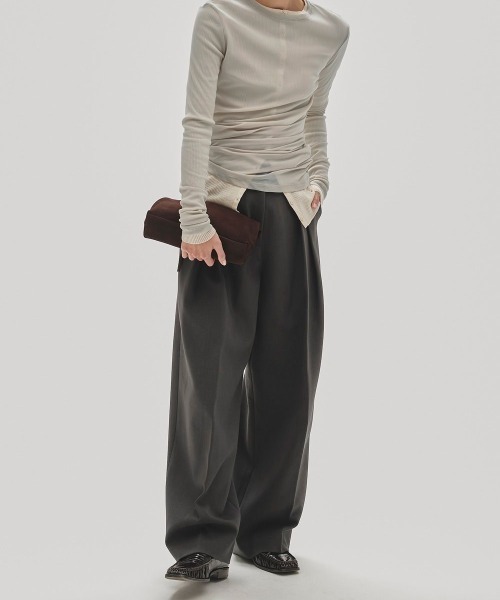 TODAYFUL(トゥデイフル)の「【TODAYFUL/トゥデイフル】Round Leather Bag/ラウンドレザーバッグ(ハンドバッグ・レディース・ダークブラウン・FREE)」の9枚目の写真