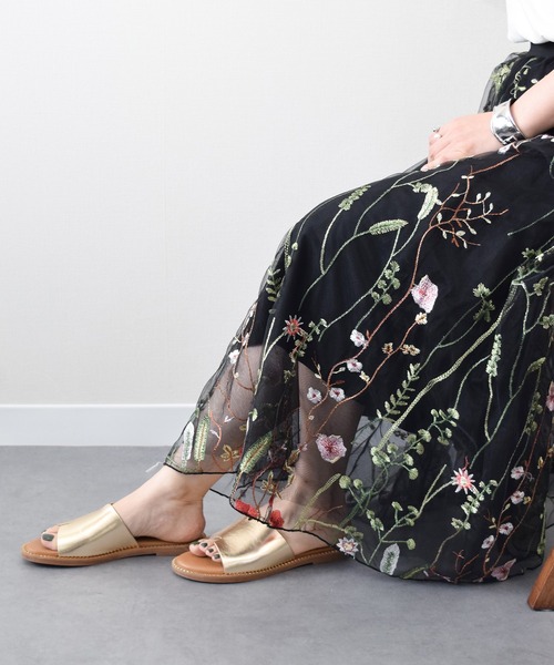 inter-chaussures(インターショシュール)の「【Tamaris】フラットミュールサンダル(455700)(サンダル・レディース・ゴールド・36/37/38/39)」の8枚目の写真