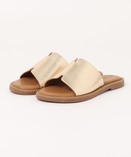 inter-chaussures(インターショシュール)の「【Tamaris】フラットミュールサンダル(455700)(サンダル・レディース・ゴールド・36/37/38/39)」の5枚目の写真