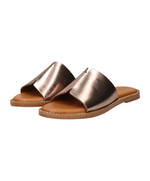 inter-chaussures(インターショシュール)の「【Tamaris】フラットミュールサンダル(455700)(サンダル・レディース・ゴールド・36/37/38/39)」の4枚目の写真