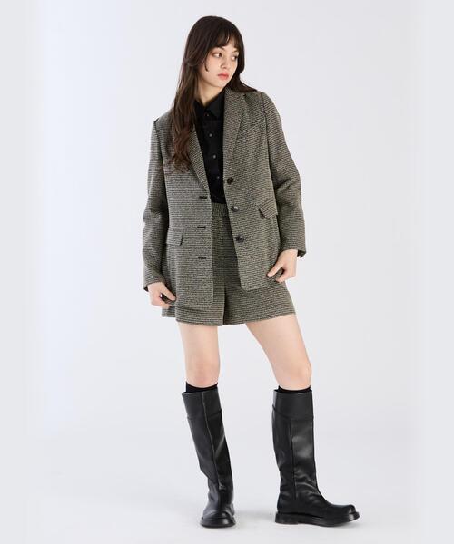 To b. by agnes b.（トゥービーバイアニエスベー）の「ブークレヴィシーベスト（テーラードジャケット・レディース・ブラック・36/38/40）」の5枚目の写真