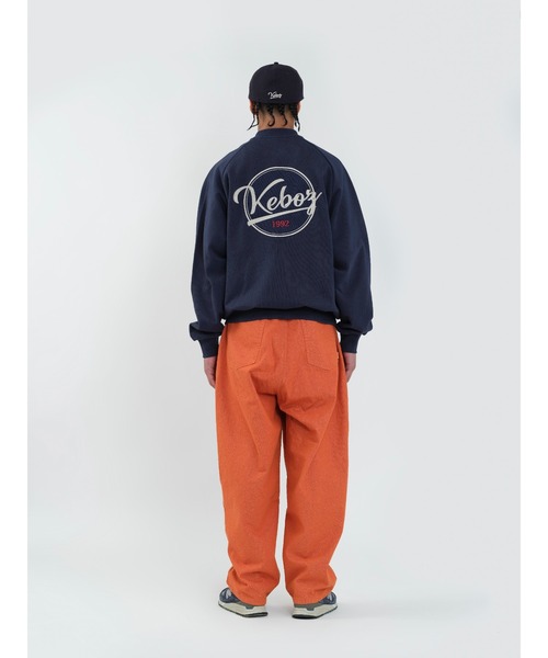 KEBOZ（ケボズ）の「BB LOGO SWEAT VARSITY JACKET（スタジャン・メンズ・ネイビー/グレー/レッド/ブラック/スカイブルー・L/M/S/XL/2XL）」の22枚目の写真