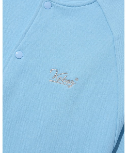 KEBOZ（ケボズ）の「BB LOGO SWEAT VARSITY JACKET（スタジャン・メンズ・ネイビー/グレー/レッド/ブラック/スカイブルー・L/M/S/XL/2XL）」の15枚目の写真