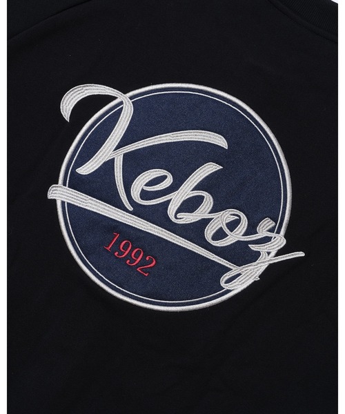 KEBOZ（ケボズ）の「BB LOGO SWEAT VARSITY JACKET（スタジャン・メンズ・ネイビー/グレー/レッド/ブラック/スカイブルー・L/M/S/XL/2XL）」の8枚目の写真