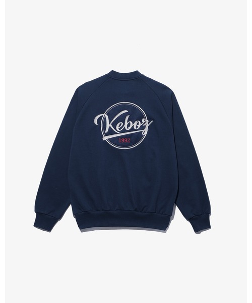 KEBOZ（ケボズ）の「BB LOGO SWEAT VARSITY JACKET（スタジャン・メンズ・ネイビー/グレー/レッド/ブラック/スカイブルー・L/M/S/XL/2XL）」の11枚目の写真
