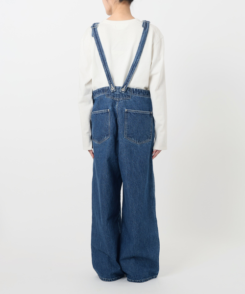 セール】LE DENIM BARE BK サロペット（サロペット