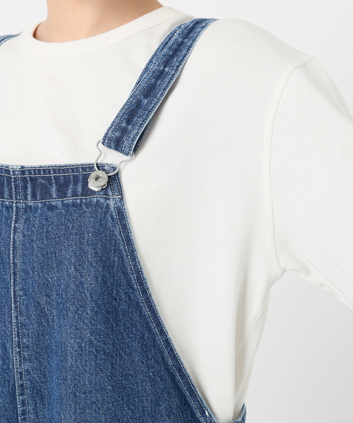 SLOBE IENA（スローブイエナ）の「LE DENIM BARE BK サロペット（サロペット/オーバーオール・レディース・ブルー/グレー・38/36）」の22枚目の写真