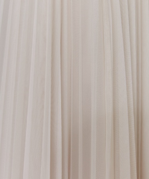 INED（イネド）の「チュールプリーツスカート（スカート・レディース・ベージュ/チャコールグレー・9号/11号/7号）」の17枚目の写真