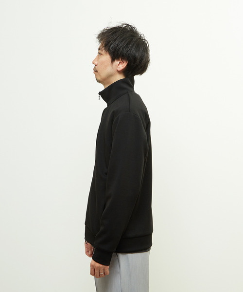 MEN'S MELROSE(メンズメルローズ)の「ウールMIXダンボールトラックジャケット(ブルゾン・メンズ・ブラック/ネイビー・3/4)」の4枚目の写真