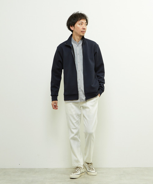MEN'S MELROSE(メンズメルローズ)の「ウールMIXダンボールトラックジャケット(ブルゾン・メンズ・ブラック/ネイビー・3/4)」の15枚目の写真
