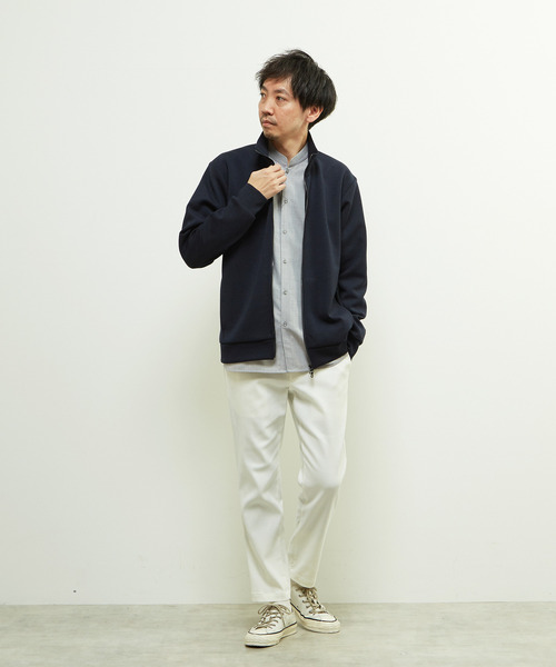MEN'S MELROSE(メンズメルローズ)の「ウールMIXダンボールトラックジャケット(ブルゾン・メンズ・ブラック/ネイビー・3/4)」の16枚目の写真