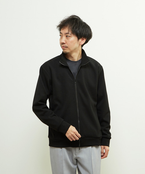 MEN'S MELROSE(メンズメルローズ)の「ウールMIXダンボールトラックジャケット(ブルゾン・メンズ・ブラック/ネイビー・3/4)」の18枚目の写真
