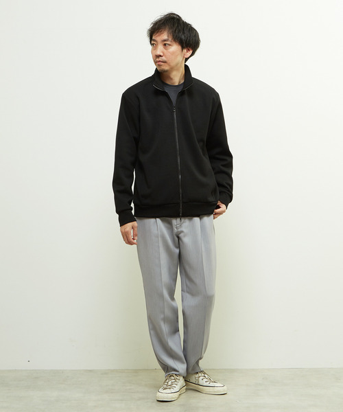 MEN'S MELROSE(メンズメルローズ)の「ウールMIXダンボールトラックジャケット(ブルゾン・メンズ・ブラック/ネイビー・3/4)」の19枚目の写真