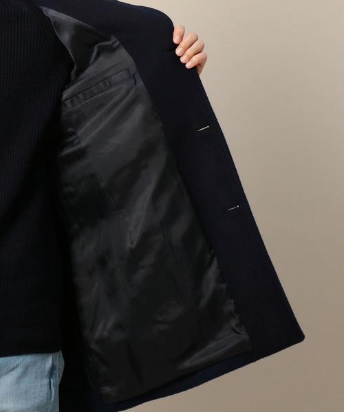 BEAUTY&YOUTH UNITED ARROWS(ビューティーアンドユースユナイテッドアローズ)の「BY Wフェイス メルトン レイズドネック コート◆(ステンカラーコート・メンズ・グレー/ネイビー/ロイヤルブルー・SMALL/X-LARGE/MEDIUM/LARGE)」の19枚目の写真