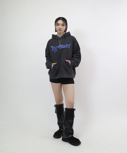WHO'S WHO gallery（フーズフーギャラリー）の「(UNISEX/ユニセックス) BRONXロゴパーカー（パーカー・レディース・ブラック/ネイビー/チャコールグレー・LARGE/MEDIUM）」の7枚目の写真