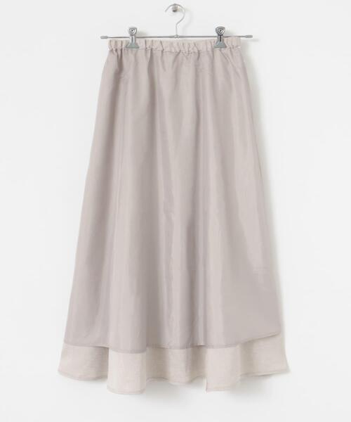 ITEMS URBANRESEARCH(アイテムズ アーバンリサーチ)の「リネンライクマキシスカート(スカート・レディース・ブラウン/ライトベージュ・FREE)」の12枚目の写真