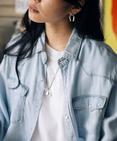 Nothing And Others(ナッシングアンドアザーズ)の「「Nothing And Others/ナッシングアンドアザーズ」Moral Drop Code Necklace(ネックレス・レディース・ブラウン/グレー・FREE)」の2枚目の写真
