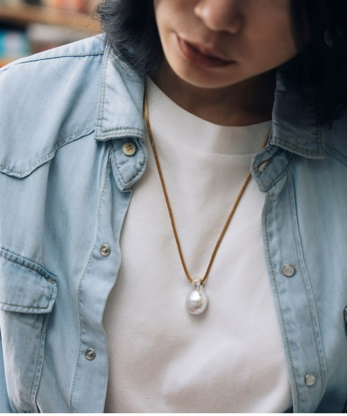 Nothing And Others(ナッシングアンドアザーズ)の「「Nothing And Others/ナッシングアンドアザーズ」Moral Drop Code Necklace(ネックレス・レディース・ブラウン/グレー・FREE)」の13枚目の写真